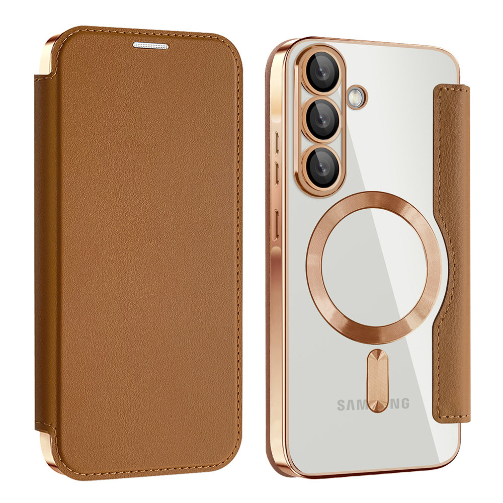 Husă flip Techsuit SmartMag Book Galaxy A26 5G – Maro – imagine 4