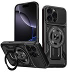 Husă Techsuit RuggedCam MagSafe cu stand iPhone 16 Pro – Negru – imagine 3