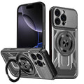 Husă Techsuit RuggedCam MagSafe cu stand iPhone 16 Pro – Gri – imagine 1