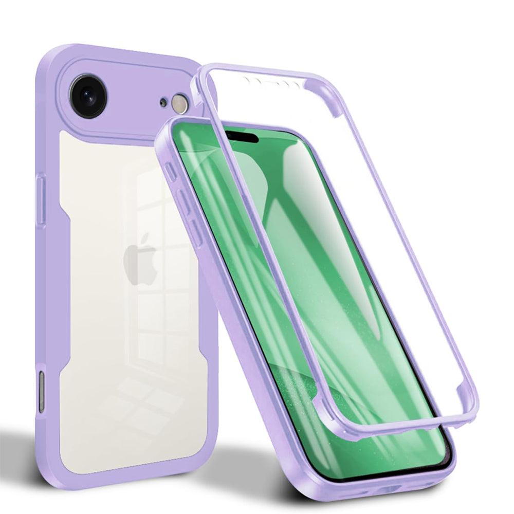 Husă 360 Techsuit ColorVerse cu folie de ecran iPhone Air – Mov – imagine 2