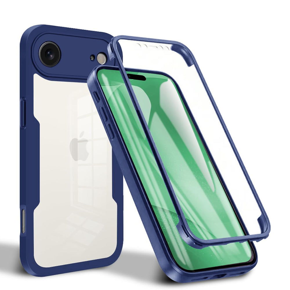 Husă 360 Techsuit ColorVerse cu folie de ecran iPhone Air – Albastru – imagine 3