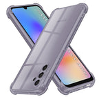 Husă transparentă Techsuit Shockproof Clear Silicone Galaxy A05s – Negru fumuriu – imagine 2