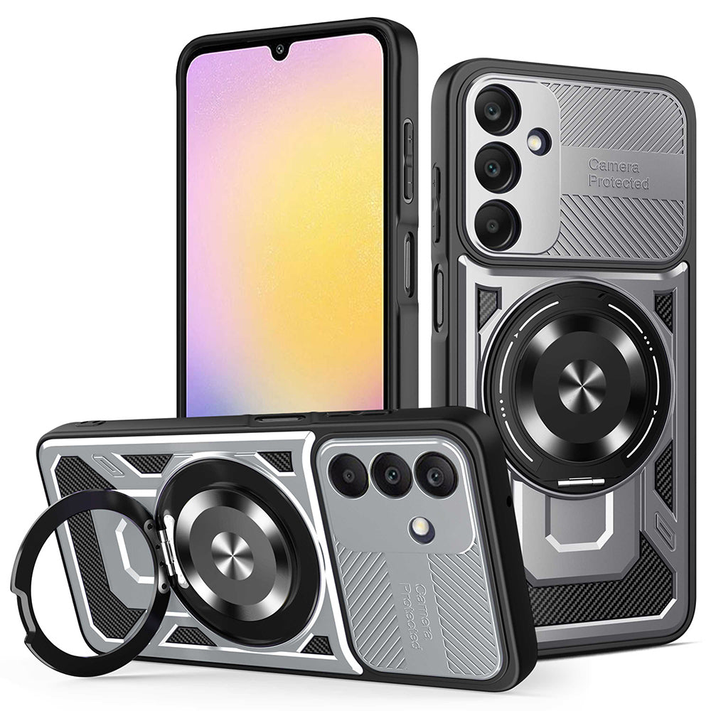 Husă Techsuit RuggedCam MagSafe cu stand Galaxy A25 5G – Gri – imagine 3