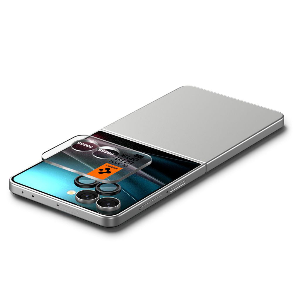 Protecție cameră Spigen Optik.tR EZ Fit Pro HD pentru Samsung Galaxy Z Flip7 / Z Flip8 – imagine 4