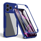 Husă 360 Techsuit ColorVerse cu folie de ecran iPhone 17 Pro – Albastru – imagine 4