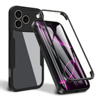 Husă 360 Techsuit ColorVerse cu folie de ecran iPhone 17 Pro – Negru – imagine 2