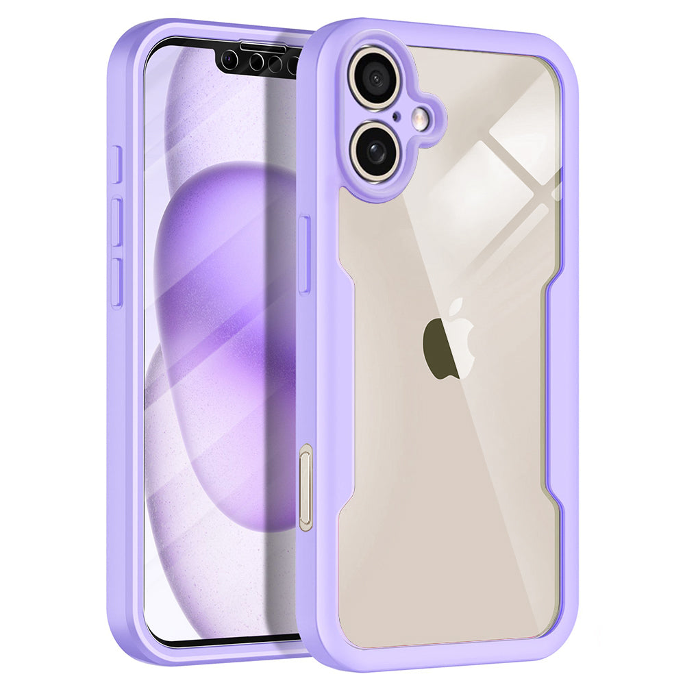 Husă 360 Techsuit ColorVerse cu folie de ecran iPhone 17 – Mov – imagine 4