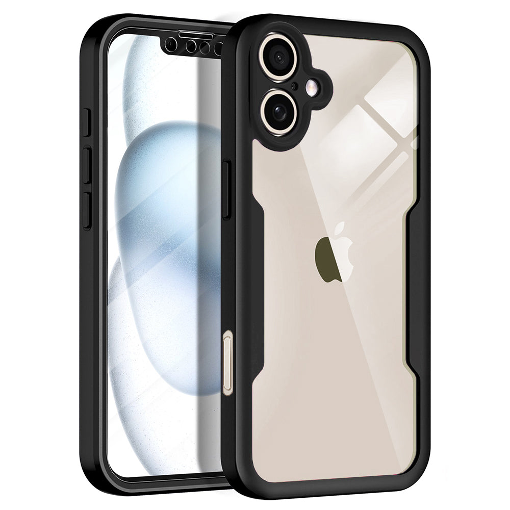 Husă 360 Techsuit ColorVerse cu folie de ecran iPhone 17 – Negru – imagine 3