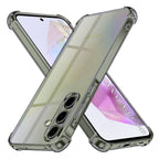Husă transparentă Techsuit Shockproof Clear Silicone Galaxy A35 5G – Negru fumuriu – imagine 2