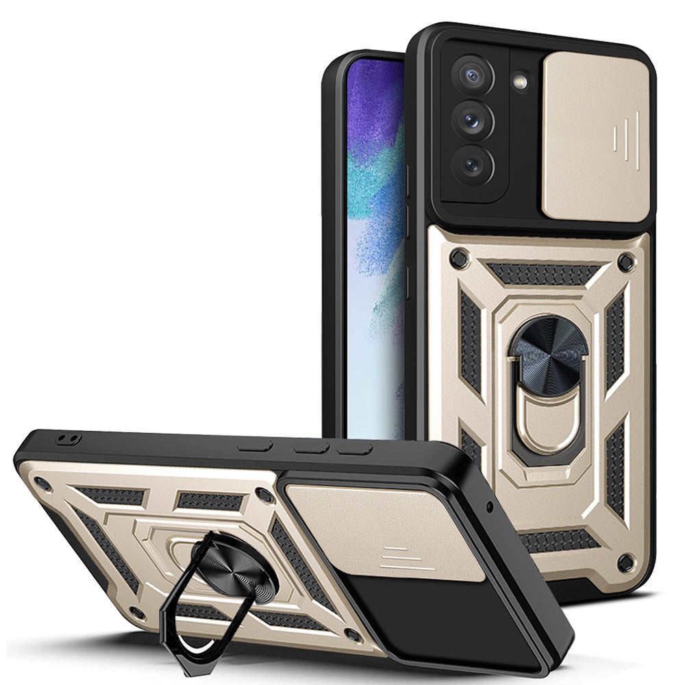 Husă Techsuit CamShield Galaxy S21 FE – Auriu – imagine 4