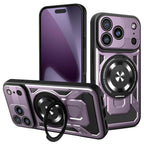 Husă Techsuit RuggedCam MagSafe cu stand iPhone 17 Pro – Mov – imagine 2