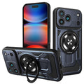 Husă Techsuit RuggedCam MagSafe cu stand iPhone 17 Pro Max – Albastru – imagine 1