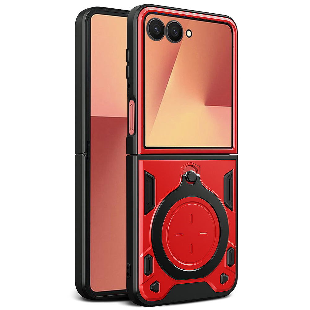 Husă Techsuit CamGuard Pro Galaxy Z Flip7 – Roșu – imagine 1