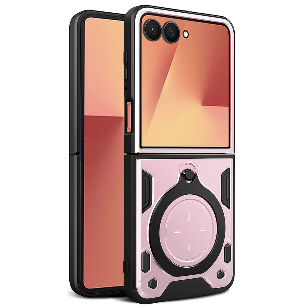 Husă Techsuit CamGuard Pro Galaxy Z Flip7 – Auriu roz – imagine 4