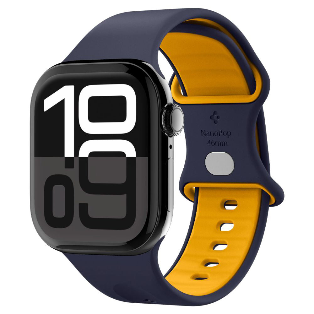Curea din silicon Spigen Nano Pop Apple Watch 42 / 44 / 45 / 46 / 49 mm – Bleumarin (Blueberry Navy) – imagine 8