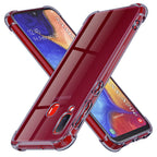 Husă transparentă Techsuit Shockproof Clear Silicone Galaxy A20e – Negru fumuriu – imagine 2