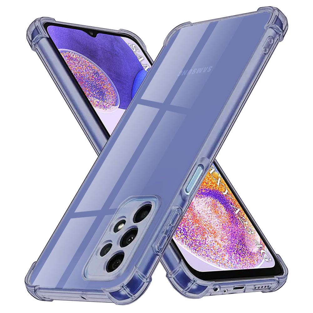 Husă transparentă Techsuit Shockproof Clear Silicone Galaxy A23 – Negru fumuriu – imagine 2
