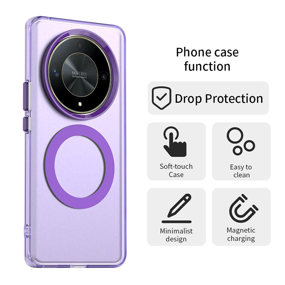Husă Honor Magic6 Lite Techsuit CandyCase MagSafe, mov – imagine 2