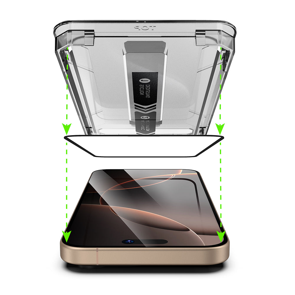 Folie privacy Techsuit TitanGlass iPhone 15 Pro, 9H – imagine 5