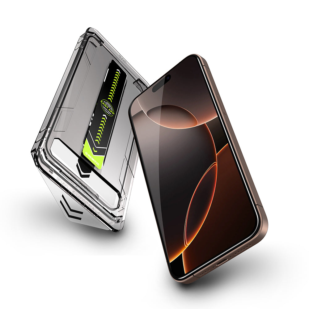 Folie sticlă Techsuit TitanGlass iPhone 16 Pro / 17, 9H – Clasică – imagine 3