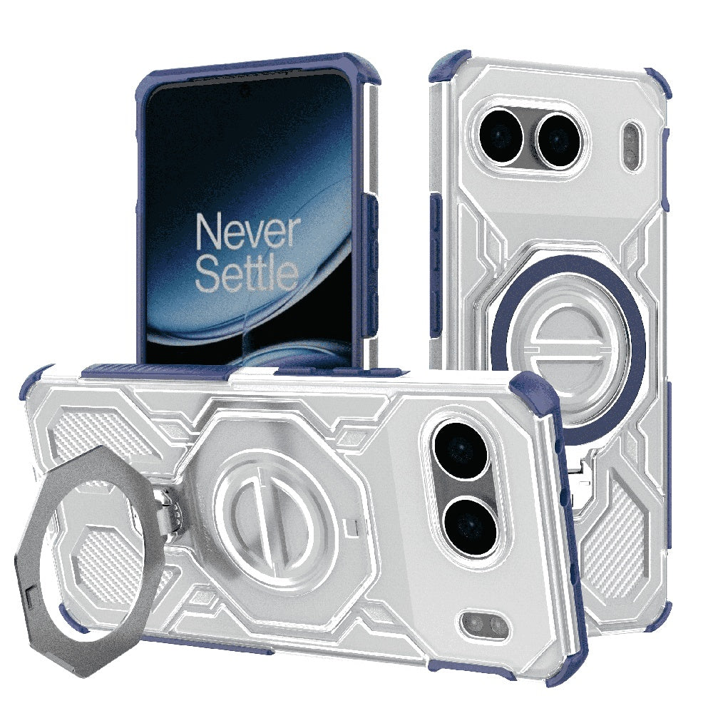 Husă OnePlus Nord 4 Techsuit Carbon Shield PRO, albastru transparent – imagine 1