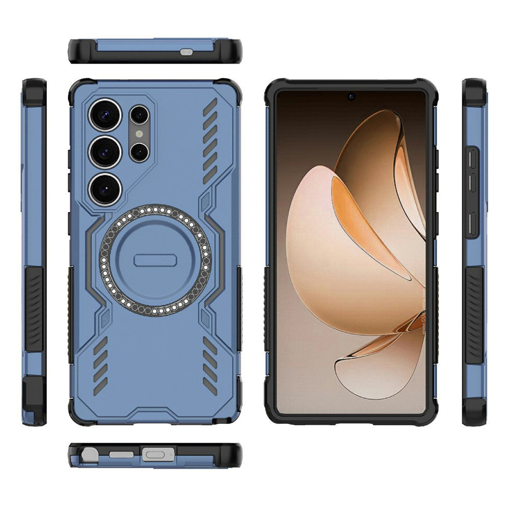Husă Techsuit ArmorMag MagSafe Galaxy S25 Ultra – Albastru – imagine 4