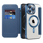 Husă flip Techsuit SmartMag Book iPhone 12 Pro – Albastru – imagine 9