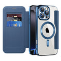 Husă flip Techsuit SmartMag Book iPhone 16 Pro Max – Albastru – imagine 1