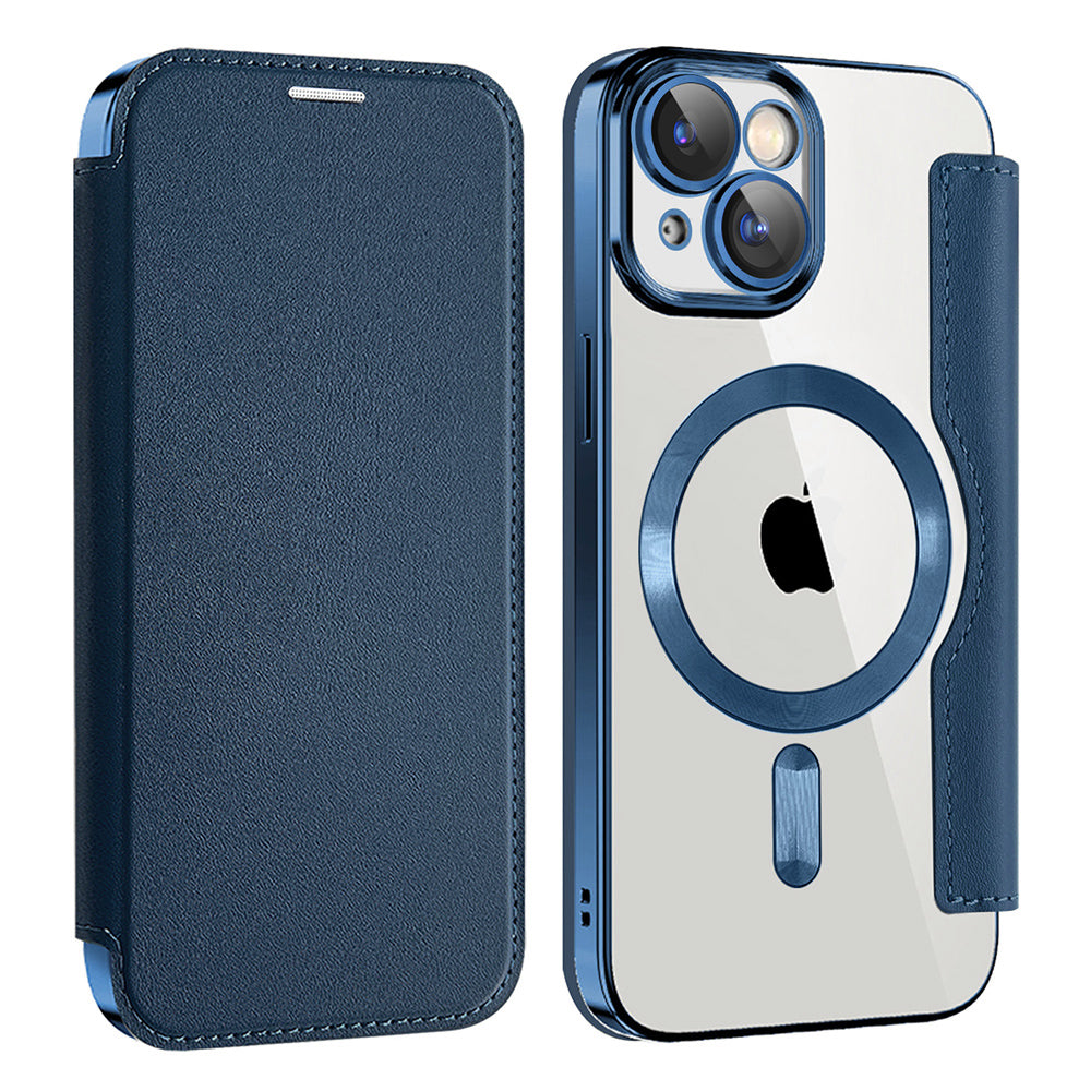 Husă Techsuit SmartMag Book Case iPhone 15 Plus – Albastru – imagine 6