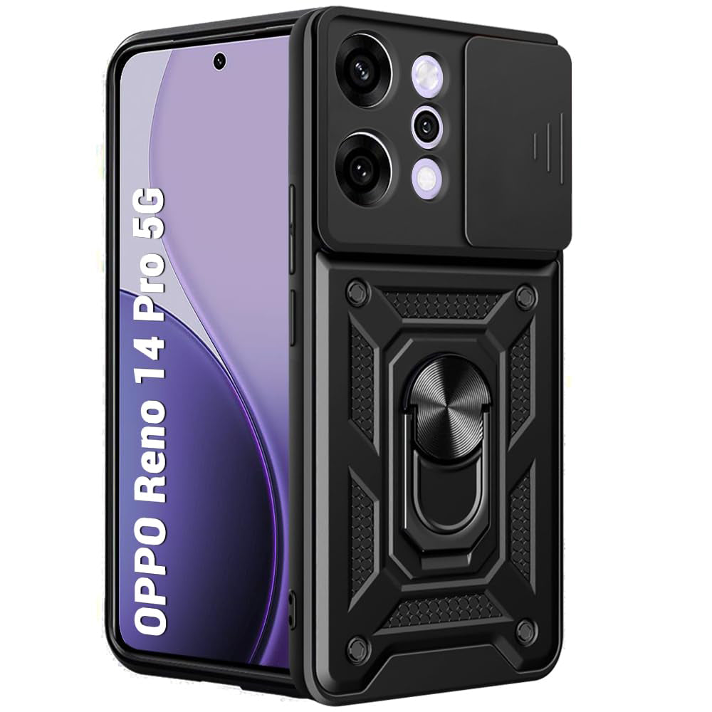 Husă Oppo Reno14 Pro Techsuit CamShield, negru – imagine 1