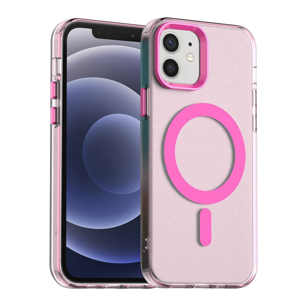 Husă Techsuit CandyCase MagSafe iPhone 12 / 12 Pro – Roz – imagine 1