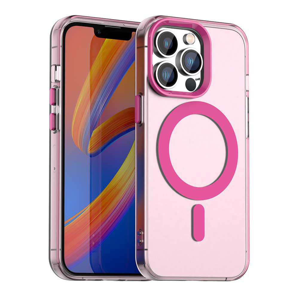 Husă Techsuit CandyCase MagSafe iPhone 12 Pro Max – Roz – imagine 5