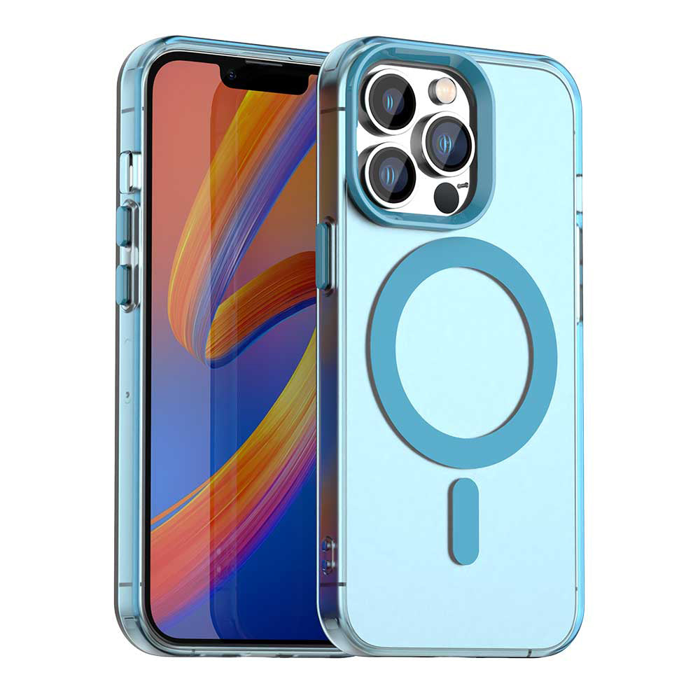 Husă Techsuit CandyCase MagSafe iPhone 12 Pro Max – Albastru – imagine 1