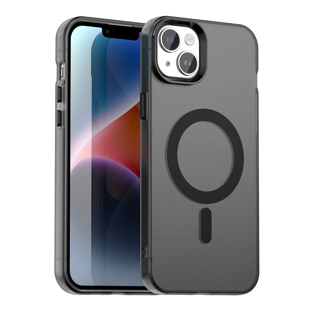 Husă Techsuit CandyCase MagSafe iPhone 14 – Negru – imagine 1