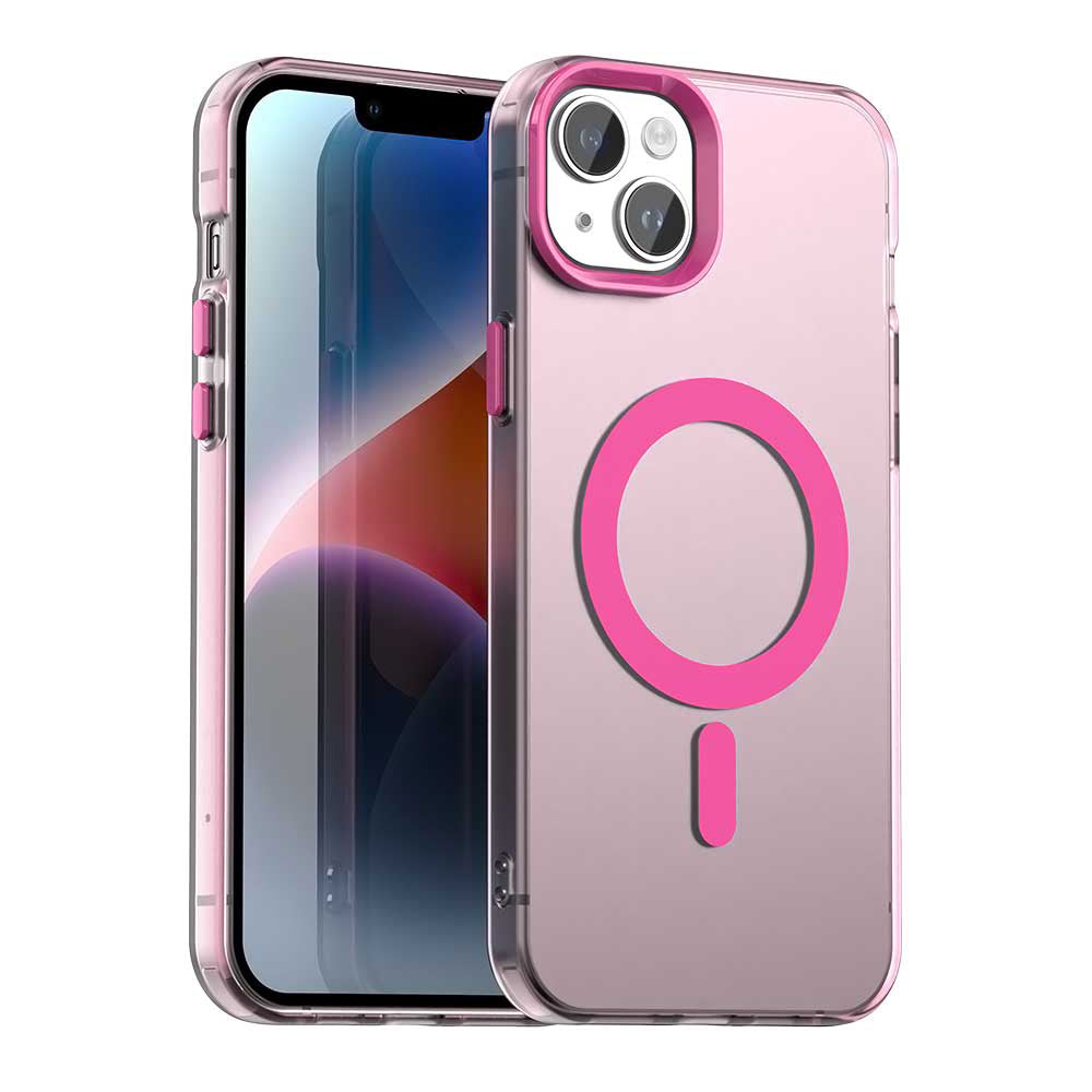 Husă Techsuit CandyCase MagSafe iPhone 14 – Roz – imagine 3