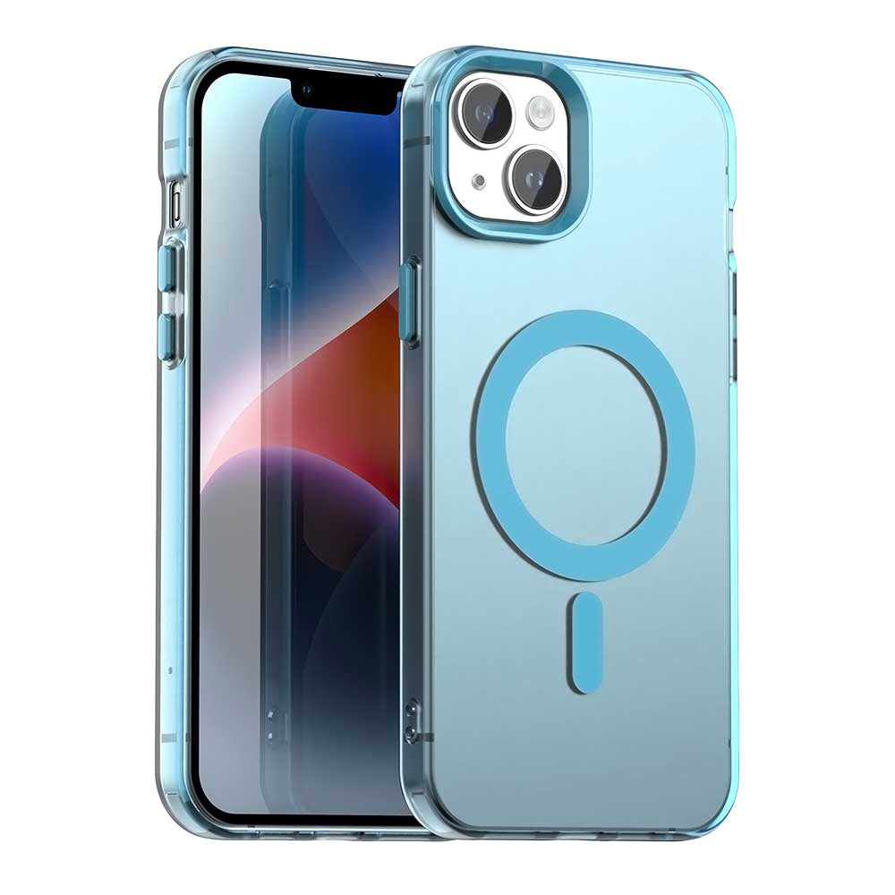 Husă Techsuit CandyCase MagSafe iPhone 14 – Albastru – imagine 4