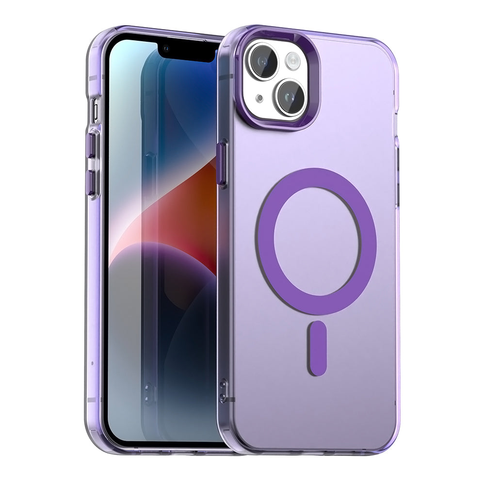 Husă Techsuit CandyCase MagSafe iPhone 14 – Mov – imagine 2