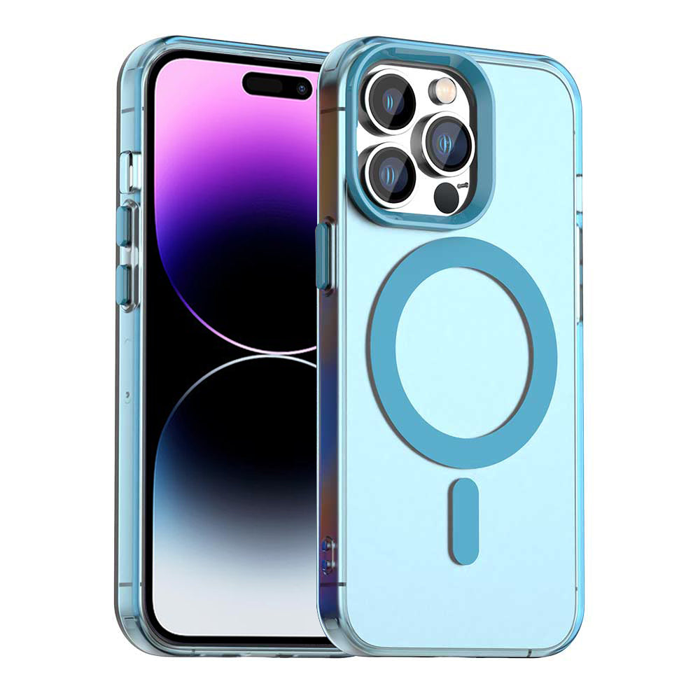 Husă Techsuit CandyCase MagSafe iPhone 14 Pro – Albastru – imagine 5