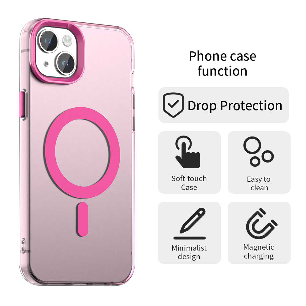 Husă iPhone 15 Plus Techsuit CandyCase MagSafe, roz – imagine 2