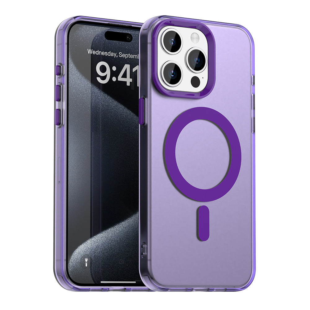 Husă Techsuit CandyCase MagSafe iPhone 15 Pro – Mov – imagine 5