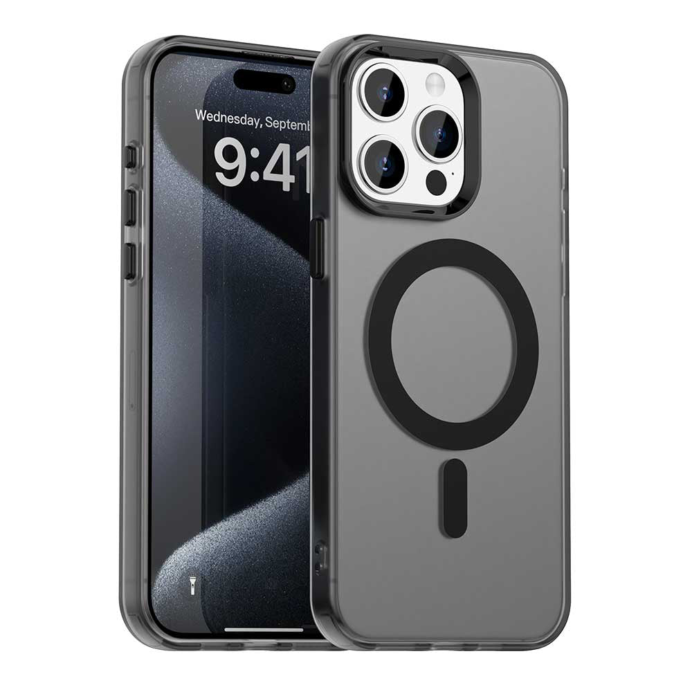 Husă Techsuit CandyCase MagSafe iPhone 15 Pro – Negru – imagine 1