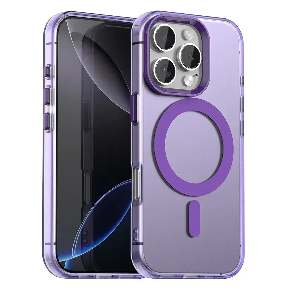 Husă Techsuit CandyCase MagSafe iPhone 16 Pro Max – Mov – imagine 5