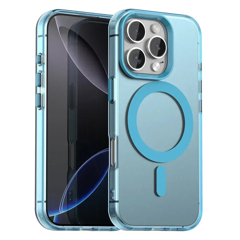Husă Techsuit CandyCase MagSafe iPhone 16 Pro Max – Albastru – imagine 3