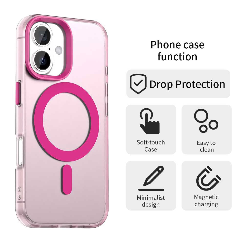 Husă iPhone 16 Plus Techsuit CandyCase MagSafe, roz – imagine 2