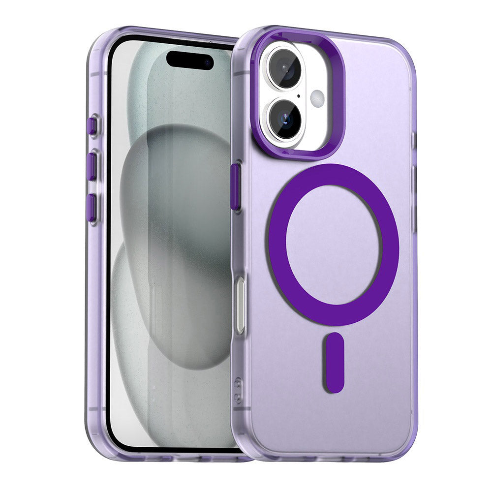 Husă Techsuit CandyCase MagSafe iPhone 16 – Mov – imagine 2