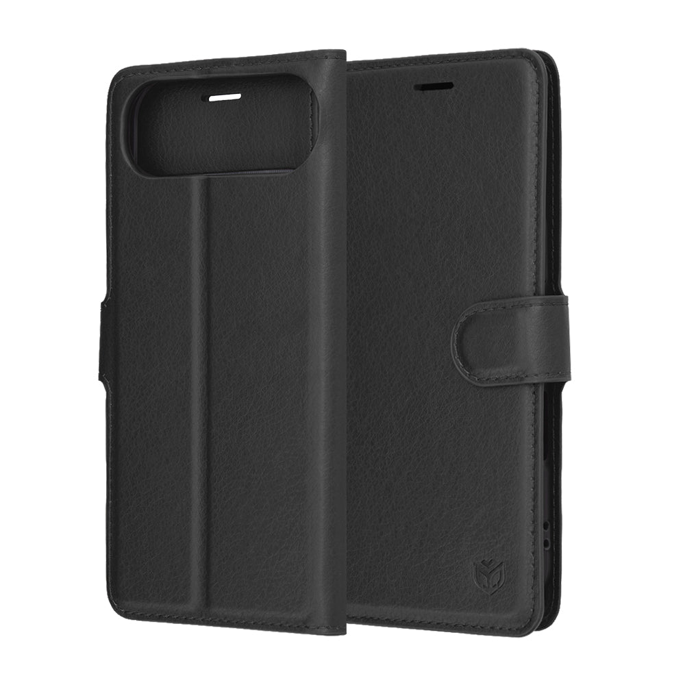 Husă portofel Techsuit Leather Folio iPhone Air – Negru – imagine 6