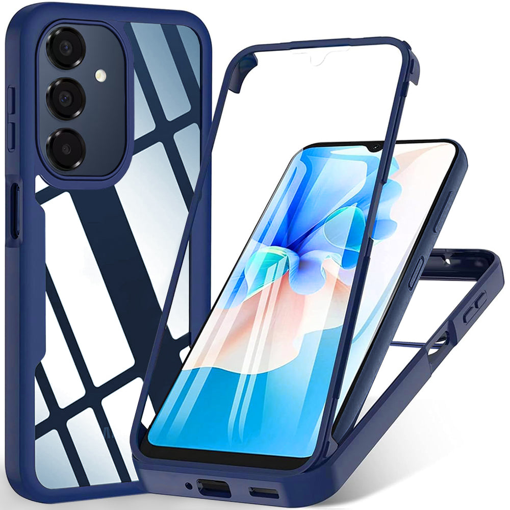 Husă 360 Techsuit ColorVerse cu folie de ecran Galaxy A16 – Albastru – imagine 1
