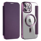 Husă flip Techsuit SmartMag Book iPhone 13 Pro Max – Mov – imagine 8