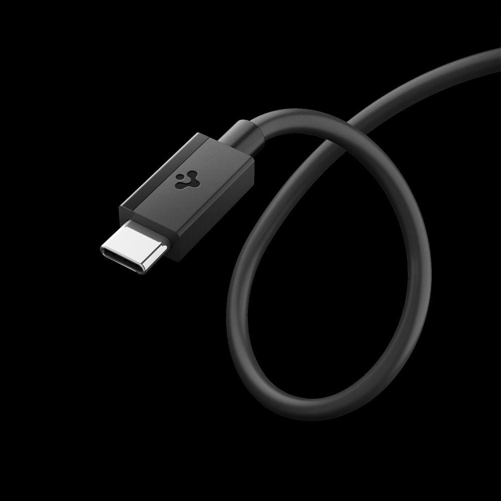 Cablu Spigen Essential EB6010CC USB-C la USB-C 60W, 1 m – Negru – imagine 4