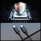 Cablu Spigen Essential EB6020CC USB-C la USB-C 2 m – Negru – imagine 5